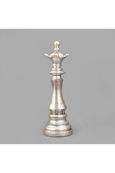 Evidea Deco Vezir Dekor - Gümüş - 38 cm