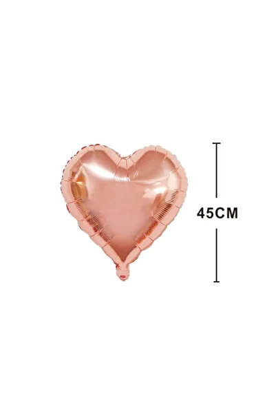 SDX Market Pink heart shaped aluminum foil balloon, 45 cm