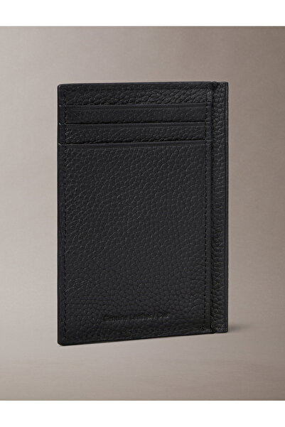 Calvin Klein Men Black Foil Embossed Card Holder