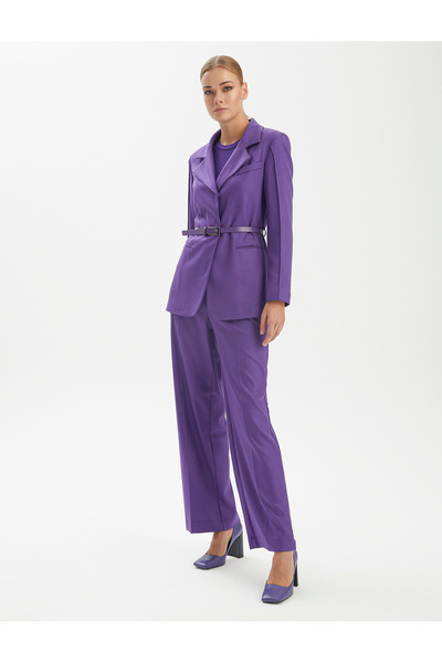 BGN workshop سترة فيسكوز مختلطة بحزام