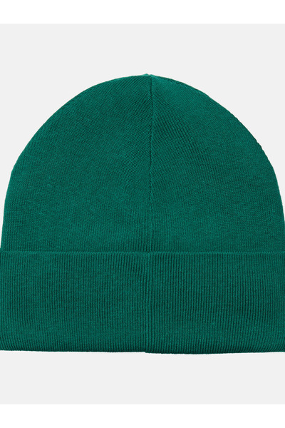 Calvin Klein Calvin Klein Men Green Signature Logo Fine Rib Beanie