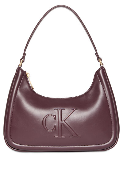 Calvin Klein Calvin Klein Women Fudge Bold Embossed Monogram Logo Shoulder Bag