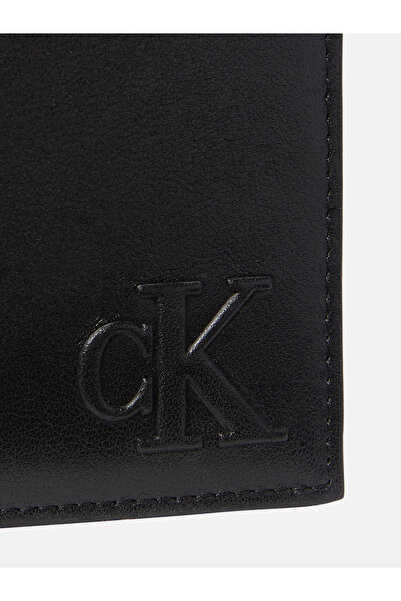 Calvin Klein Calvin Klein Men Black Bold Ew Billfold Leather Wallet