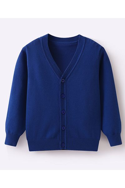 SAPS Front Open Sweaters - Blue