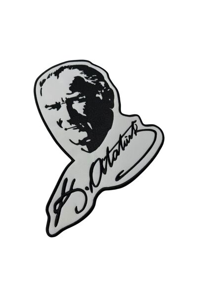 Ex Patch Portret de Atatürk semnat Patch Săltăreț Mare 28x35 cm - 28x35 cm