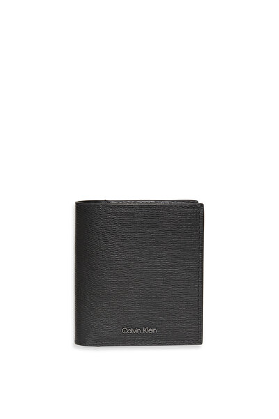 Calvin Klein Calvin Klein Men Black Saffiano Ew Slim Trifold Wallet