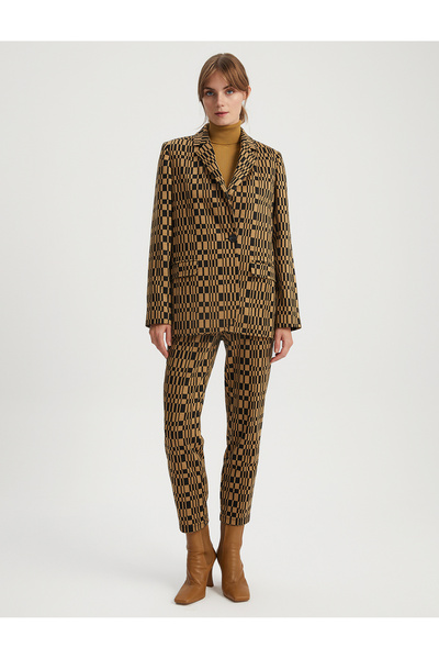 BGN workshop Jachetă blazer cu model din viscoză