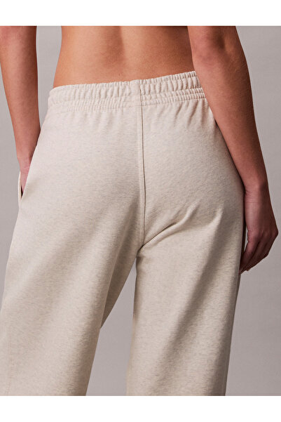 Calvin Klein Women Gray Monologo French Cotton Terry Joggers