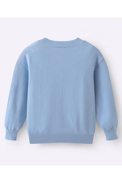SAPS Front Open Sweaters - Blue