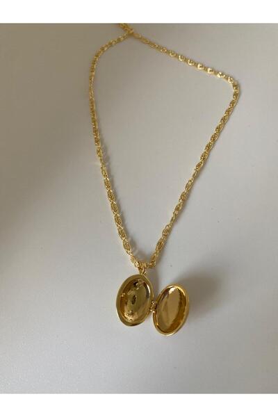 AYLİN TAKI Taşlı Kapaklı Zümrüt Kadın Kolye 65 Cm.