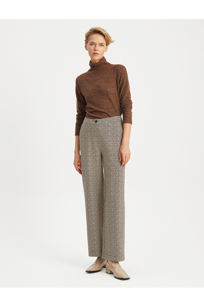 BGN workshop Viscose Mixed Patterned Wide Leg Pants