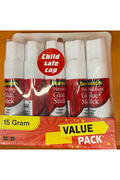 Scotch ® غراء لاصق، عبوة اقتصادية 15 جرام (6015 × 5)، 12 عبوة/علبة، SOSD PROM...