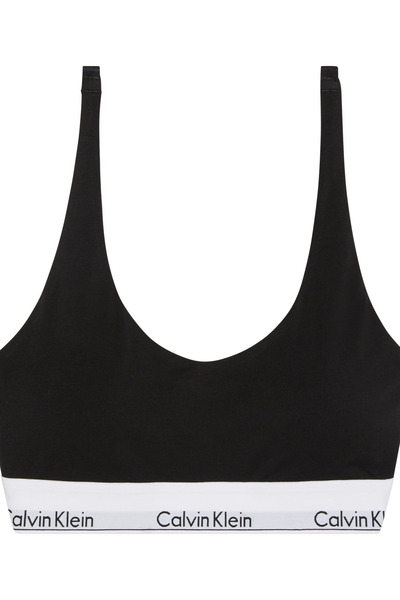 Calvin Klein Women Black Icon Cotton Modal Lightly Lined Bralette Bra