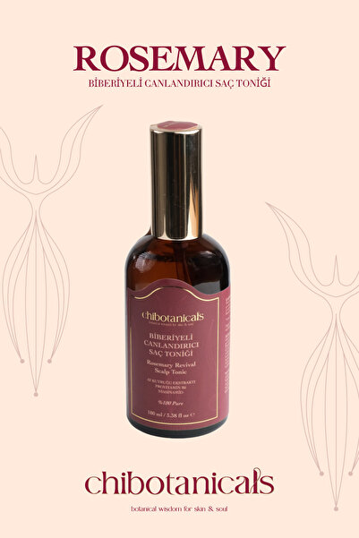 chibotanicals Rosemary Biberiyeli Canlandırıcı Saç Toniği (100 ml)