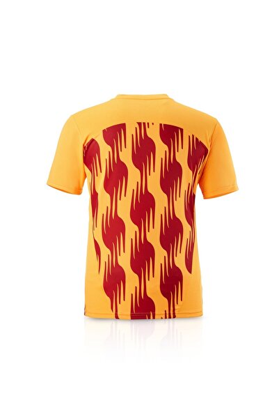 Galatasaray Puma a Team Training Yellow - Red Patterned T-Shirt