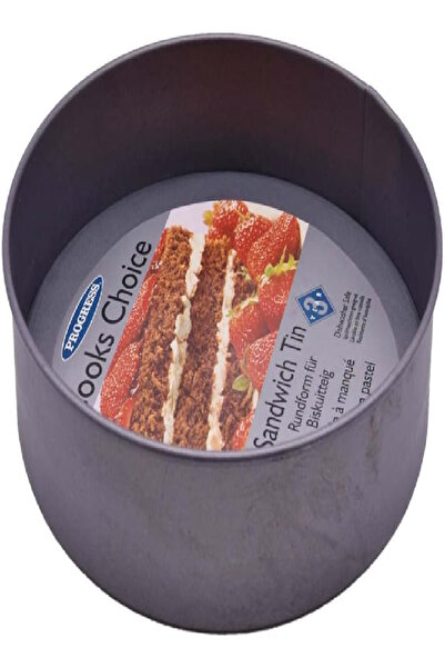 PROGRESS COOKS Sandwich Tin 20 cm – Carbon Steel Non-Stick Cake Pan