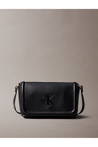 Calvin Klein Calvin Klein Women Black Logo Soft Touch Crossbody Bag