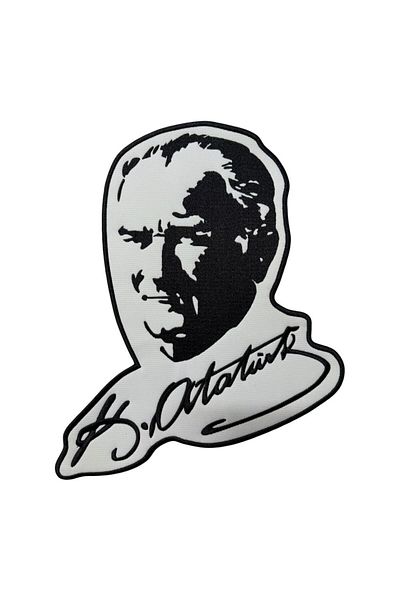 Ex Patch Portret de Atatürk semnat Patch Săltăreț Mare 28x35 cm - 28x35 cm