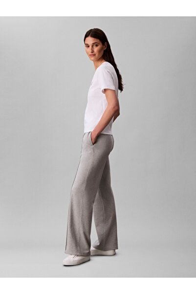 Calvin Klein Women Gray Archive Logo French Cotton Joggers