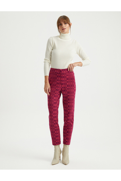 BGN workshop VISKON KARISIM DESENLI HAVUC PANTOLON