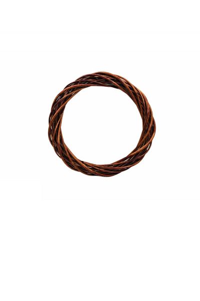 iğne izi Bamboo Door Wreath, Door Decor, Door Decor Making, DIY Door Decor, 25 cm Brown