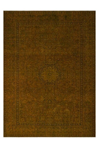 Apex Halı Eskitme Vintage Halı XLarge El Dokuma Naturel Sarı 24562 294 x 406 cm