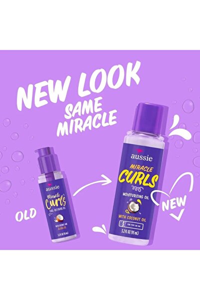 Aussie Miracle Curls Curl Defining Treatment Oil with Jojoba Oil 95ml