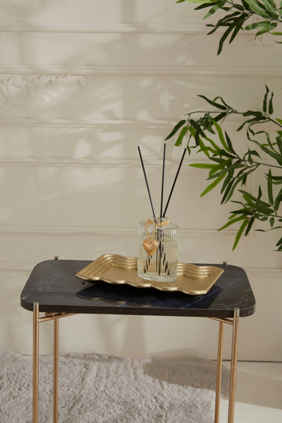 Karaca Home Vendi Dekoraif Tabak Gold 24X15 Cm