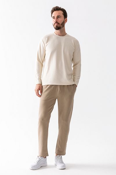 JB John Borners Men's Elastic Waist Pocket Detailed Jogger Trousers Light Khaki - 8079