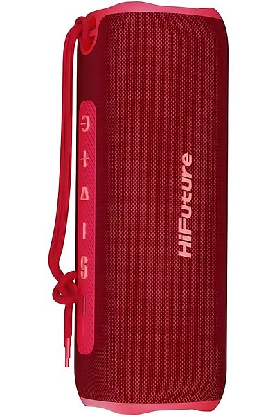 HiFuture Alpha BeatMaker Portable Wireless Speaker, IPX7 Waterproof, 12 Hours Playtime, (Red)