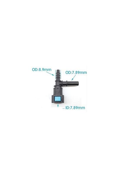 PAA-auto Quick connector T-piece for fuel supply pipes 7.89 for hose with a diameter of 6mm