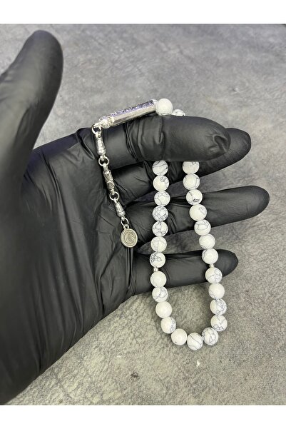 Mos Tespih Havlit Taşı Üst Düzey Doğaltaş Misinalı Tesbih