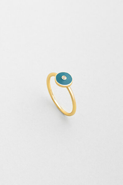 So CHIC... Minimal 18 Ayar Sarı Altın Kaplama Gümüş Yüzük