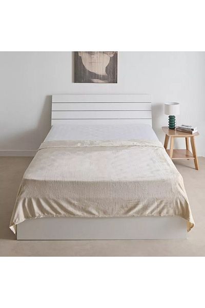 Home Box Nova Solid Flannel Queen Blanket - 200x220 cm
