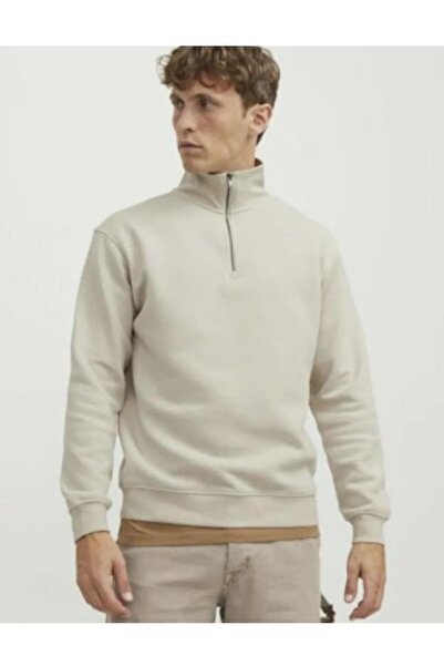 Jack & Jones Sweatshirt Mit Halbem Reißverschluss Einfarbig Sweatshirt Mit Ha...