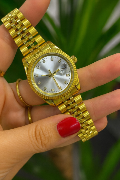 LOOQ Takvimli Lüx Kadın Saat