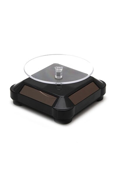 MeGass Dekor 360 Degree Solar Powered Black Color Display Stand
