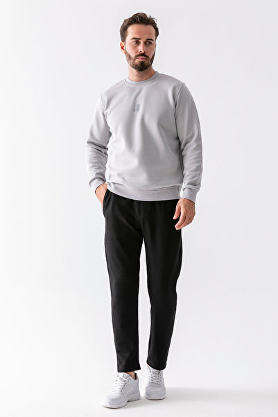 JB John Borners Men's Elastic Waist Pocket Detailed Jogger Trousers Black - 8079