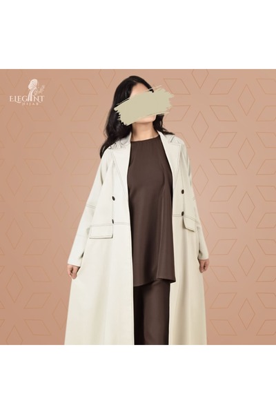 elegant hijab Women's 3-piece two-tone suit