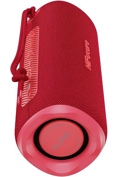 HiFuture Alpha BeatMaker Portable Wireless Speaker, IPX7 Waterproof, 12 Hours Playtime, (Red)