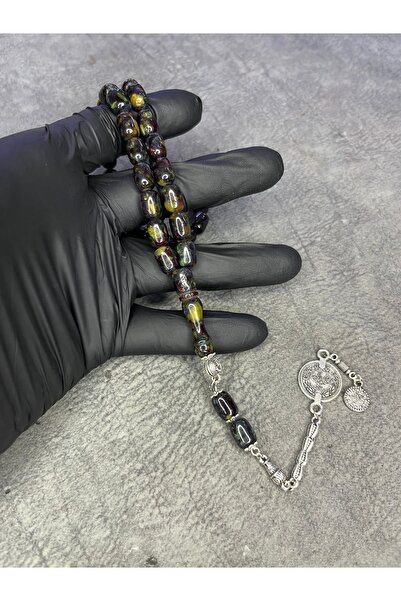 Mos Tespih Mosaic High-End Crimping Amber Prayer Beads