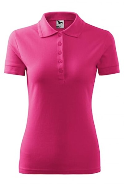 Malfini Tricou polo pentru femei, model piqué, violet, mărimea S