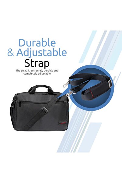 Promate Premium Lightweight Messenger Bag for Laptops up to 15.6