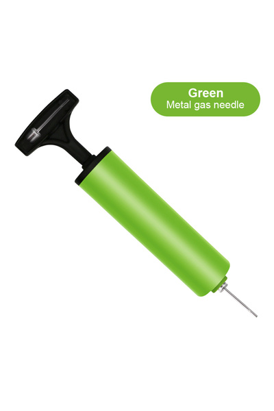 Choice مضخة بالونات يدوية صغيرة محمولة بإبرة معدنية خضراء، مضخة هواء يدوية مت...