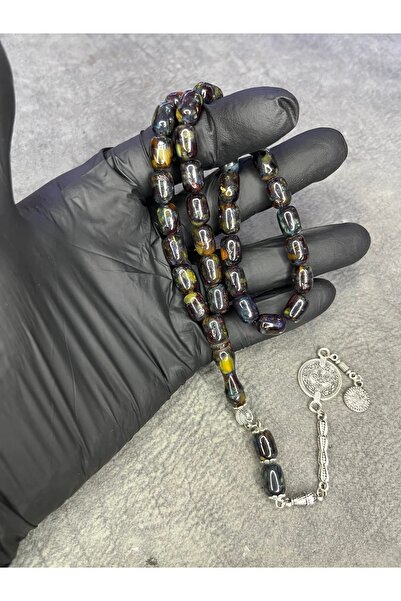 Mos Tespih Mosaic High-End Crimping Amber Prayer Beads