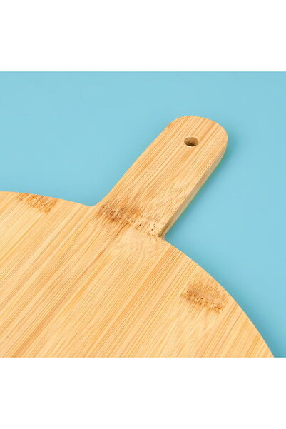 Alpina Pizza Serving Board and Knife - Light Brown - 34 cm