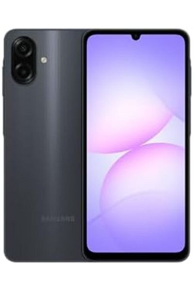 Samsung Galaxy A07 LTE, Android Smartphone, 128GB Storage, 4GB RAM, Black, 6x OS Upgrades, Large Dis