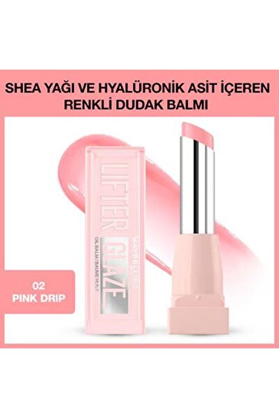 Maybelline New York Lifter Glaze Shea Yağı ve Hyalüronik Asit içeren Renkli D...