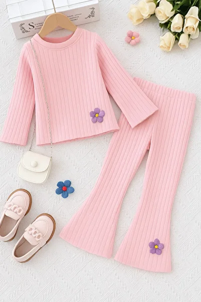 CINARIUM Girl's Bottom Top Long Sleeve Suit