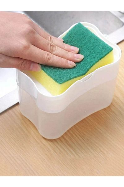 co arma Kitchen Liquid Soap Dispenser with Sponge Holder and Soap Dish